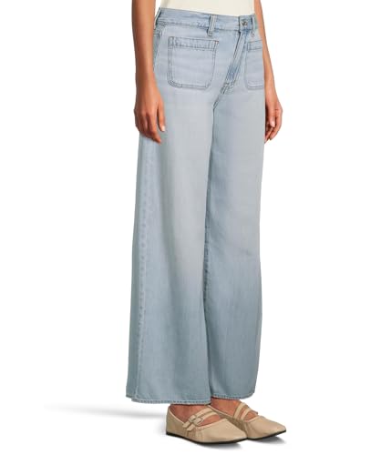 Madewell Women's Patch Pocket Superwide-Leg in Ahern Wash2