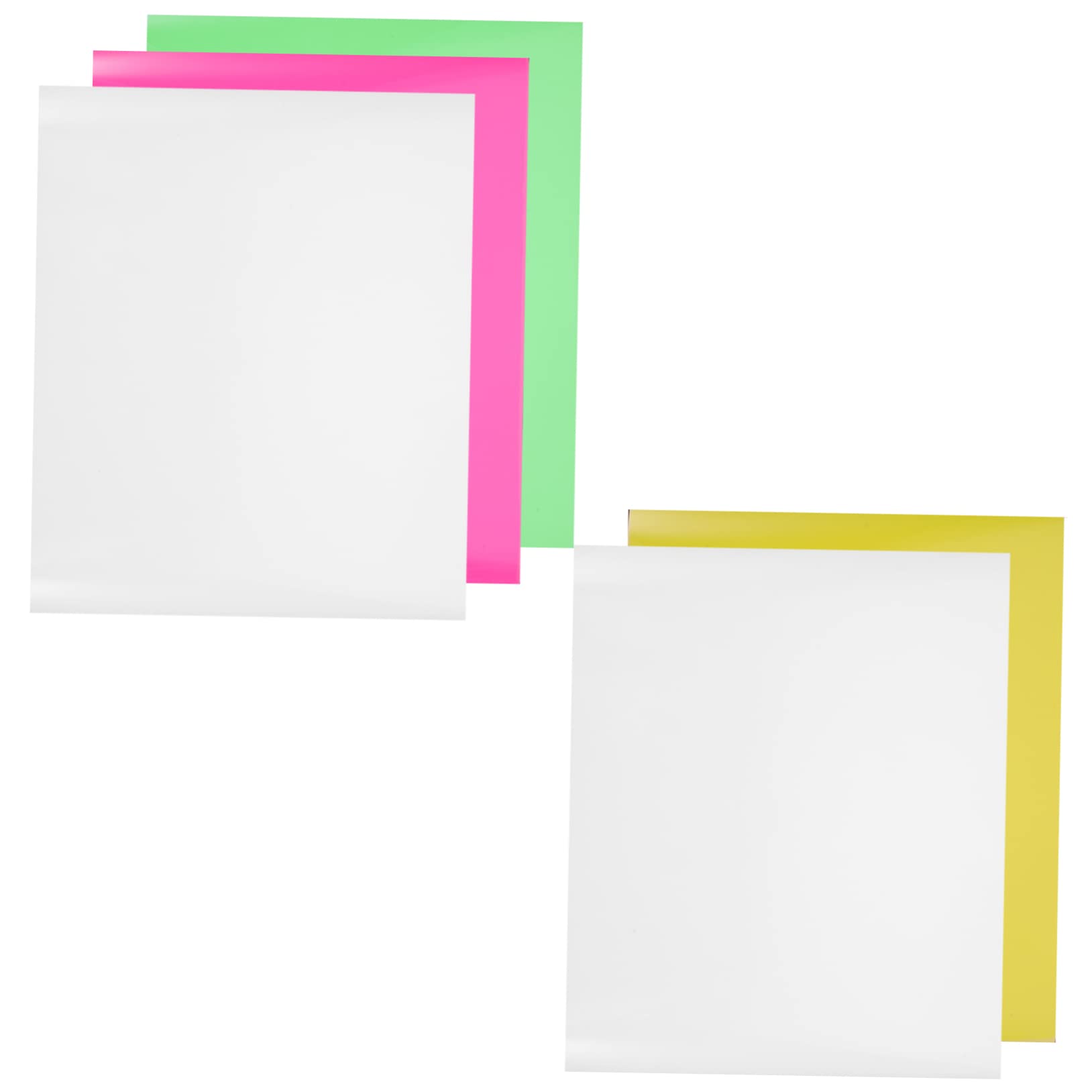 jojofuny 2 Sätze Beschriftungsfolie Vinyl Zum Aufbügeln Von Stoffen Wärmetransfer-vinyl, Leuchtendes Vinyl Wärmeübertragungsfolien Selber Machen Bastelfilme Pvc 5 Stücke * 2