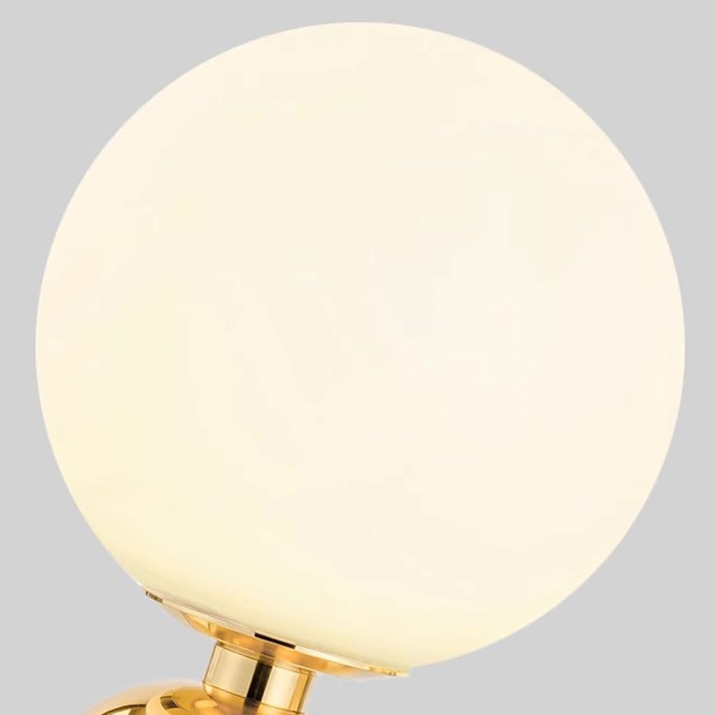 Luci decorative per la casa Lampada da tavolo da studio nordica Lampada da tavolo in vetro Lampada da tavolo a sfera moderna creativa cinese da comodino for camera da letto Luci da comodino