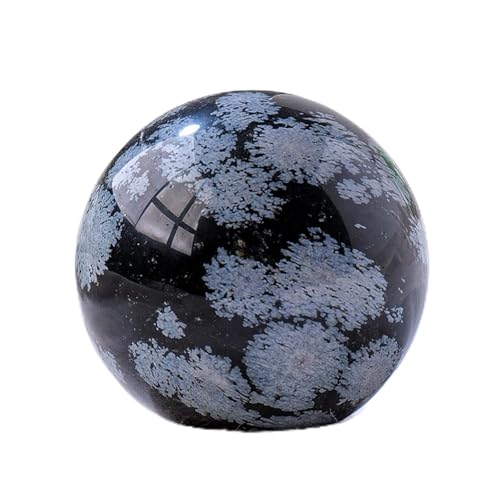 Sphère obsidienne neige cadeau idéal déco de chambre et salon