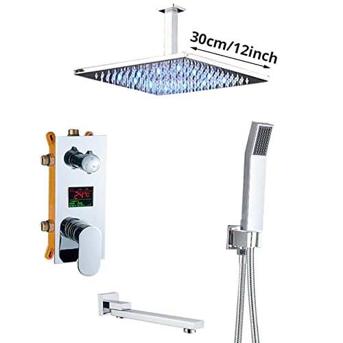 Système de douche de précipitation avec douchette à main intégrée - 6