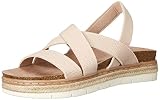 Madden Girl Women's Lorra Heeled Sandal, Blush Fabric, 8