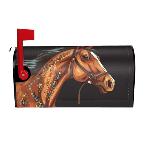 Housse de boîte aux lettres cheval pour rénover une entrée usée - 2