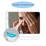 Portable Silicone Eye Wash Cup Set Reusable Eye Care Tool for Quick Relief of Tired Eyes Removal of Makeup Dust Irritants Eye Bath Kit for Daily Hygiene Refreshment (Colourful, 4 Pcs) - Image 6