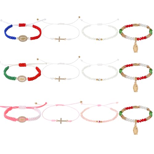 Pulseras Mexicanas Rojas de la Suerte 24 pcs miniatura 1