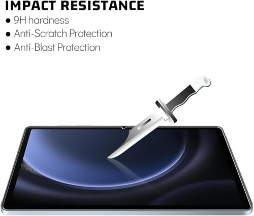 Image of VERTUS Premium Tempered Glass Screen Protector for Samsung Galaxy Tab S10 FE, (10.9 inch) with Anti-Scratch & Smudge Proof Coating