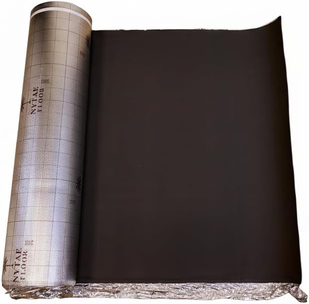 Silver Pad 200, EVA 2mm Underlayment with Silver Film – Sound Reduction, Cold Block, Moisture Barrier for Laminate, Engineered Wood & Vinyl Flooring (No Attached Pad), 200 Sqft Roll,