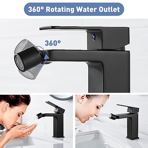 Robinet bidet noir mat pour une routine bien-être et confort - 6