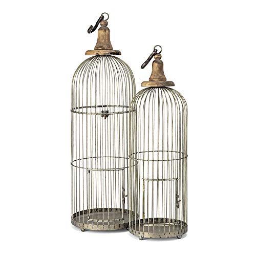 Imax-40516-2-Lenore-Bird-Cages-Set-of-2-Bird-Cage Imax-40516-2-Lenore-Bird-Cages-Set-of-2-Bird-Cage