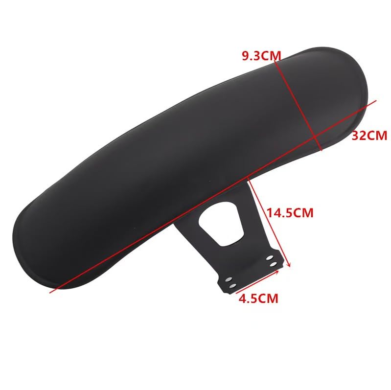Image of Universal Motorcycle Front Mud Flap Guard Fairing Mudguard Cover Mud Guard Front and Rear Compatible for CG125 Retro (Black), Automotive Exterior, Wheel s, s