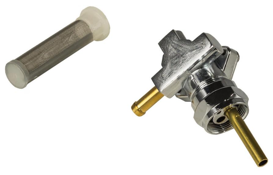 Amazon.com: 360 Twin Chrome Fuel Valve Petcock with Left Side