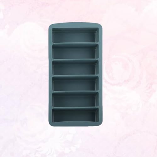Molde de silicona para cubos de hielo y pastel con tapa azul miniatura 2