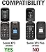 Wireless ProTech Case with Clip Compatible with Sonim XP3 Phone Model XP3800. Secure fit, Quick Release Latch and Heavy Duty Swivel Belt Clip Holster