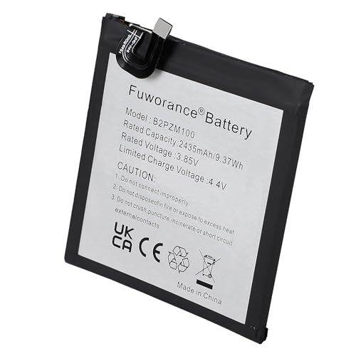 Fuworance Bateria 2435 mAh, 3,85 V, B2PZM100, kompatybilna z HTC Alpine, U Play, U Play TD-LTE, Dual SIM U Play TD-LTE, 35H00270-00M Bateria litowo-polimerowa o dużej pojemności szybkie ładowanie +