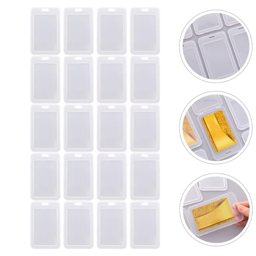 Fundas transparentes para evitar el desgaste de tarjetas de identificación de plástico 7