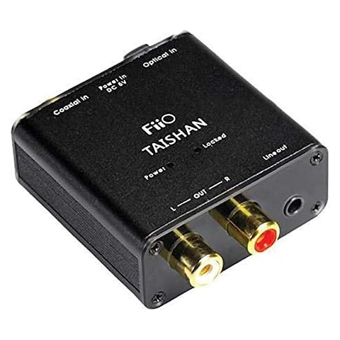 FiiO Taishan D03K Digital and Analog Audio Decoder (Coaxial, Optical),Black Cover