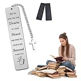Graduation Gifts Bible Bookmark with Cross Charm - Psalm 20:4 