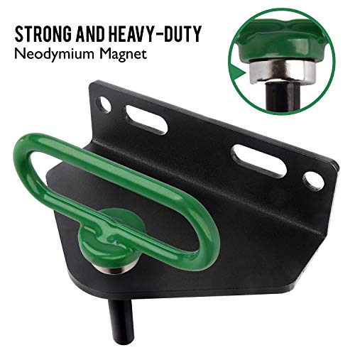 Magnetic Hitch Pin - Lawn Mower Trailer Hitch Pins - Ultra Strong Neodymium Magnet Trailer Gate Pin For Simple One Handed Hook On & Off - Securely Hitch Lawn & Tow Behind Attachments #TOP1