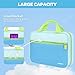 Carrying Case Compatible with Leapfrog LeapReader System Learn-to-Read 10 Book Mega Pack, Portable Storage Bag Fits for Leapfrog LeapReader Reading and Writing System,Blue