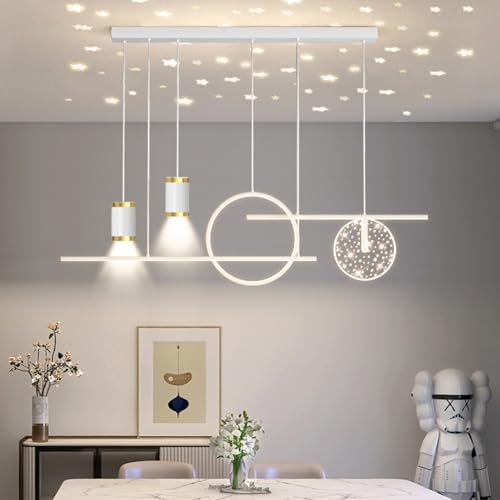 Lámpara colgante LED regulable para solucionar la falta de luz adecuada en la mesa de comedor