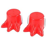NUOBESTY Children Stilts Walking Cup Stilts 2pcs Monster Feet Walking Toy Plastic Claw Shape Stilts Balance Sense Training Toy for Kids Children Outdoor Sports Toy(Red) Kids Walking Stilts