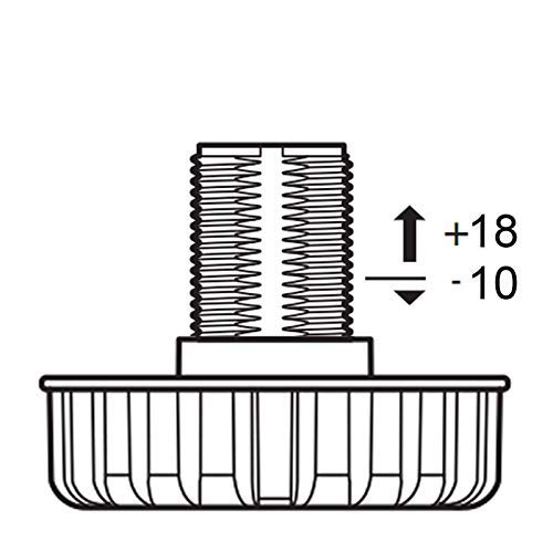 Set de 20 x Pieds de Meuble SO-TECH® Pieds de Meubles Pieds Réglables Pieds de Socle 150 mm Réglables