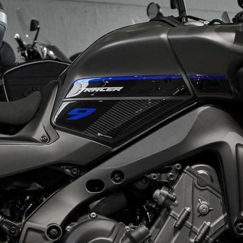 Autocollant Moto Yamaha Tracer 9 GT 2021-2024 Resin Bike Protection Réservoir Bleu Made in Italy