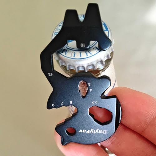 DaylyFav Multitool Wallet Tool Beer Bottle Opener with Pry Bar Flat & Philips Screw driver Phone Stand Credit Card Sized