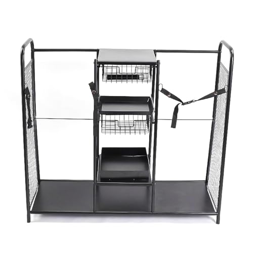 Support de stockage de golf grand format en acier noir - 8