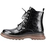 Rieker Damen 92810-00 Mode-Stiefel, schwarz, 41 EU