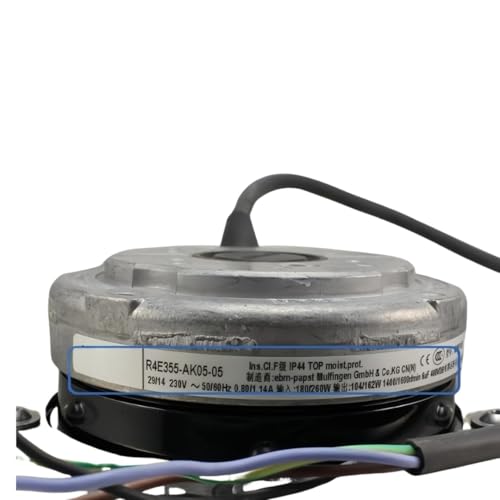 Ventilateur de refroidissement 355 mm R4E355 extraction air et traitement thermique 230V