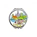 Germany Munchen Landmark Architecture Hand Compact Mirror Round Portable Pocket Glass