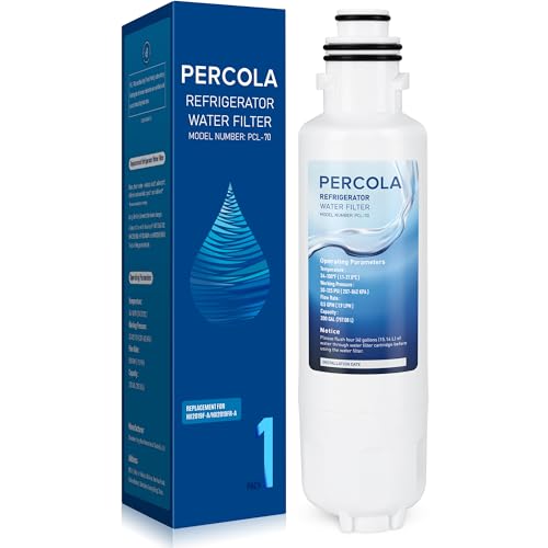PERCOLA HX2019FR-A Water Filter Replacement Compatible with Hisense HX2019FR-A HX2019F-A HRM260N6TSE HRFD560SW HRCD585BW HRFD634BW HRCD650BW HRCD586TBWB and Mora MRM260N6TSE (1 Pack)