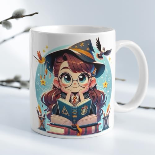 Image of Half Engineer Gifts - HE Herry Potter Design Printed Coffee Mug 325ml with Fridge Magnet | Birthday & Festival Gifting | For Brother Sister Friend Kids | Rakshabandhan, Diwali, Christmas, New Year