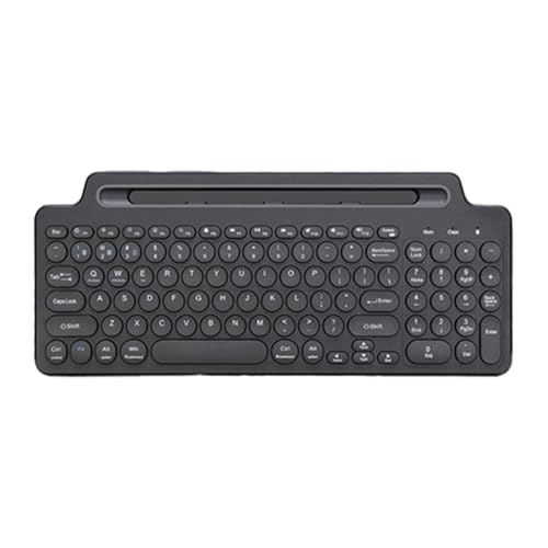 PpAaJK Teclado Bluetooth Inalámbrico 2.4G con Soporte para Tablet/Teléfono Teclado Touchpad Portátil para Accesorios de Juego para PC Tablet B