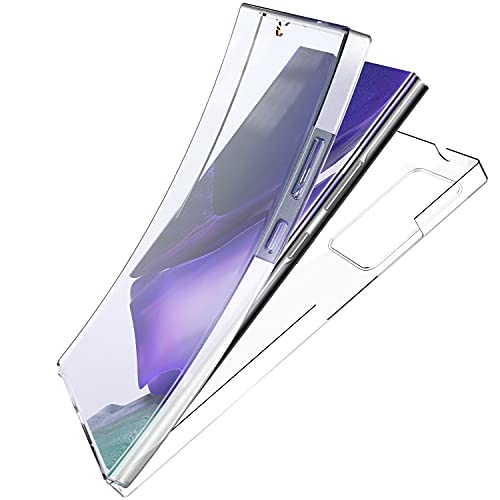 N Newtop Cover Compatibile Con Samsung Galaxy Note 20 Ultra, Custodia Crystal Case In Tpu Silicone Gel Pc Protezione 360° Fronte Retro Completa