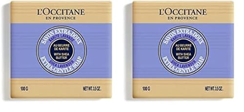 L'Occitane Shea Butter Soap Lavender 100 g (Pack of 2)