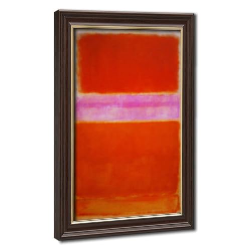 Toile Rothko Orange Violet déco encadrée 50x75 cm