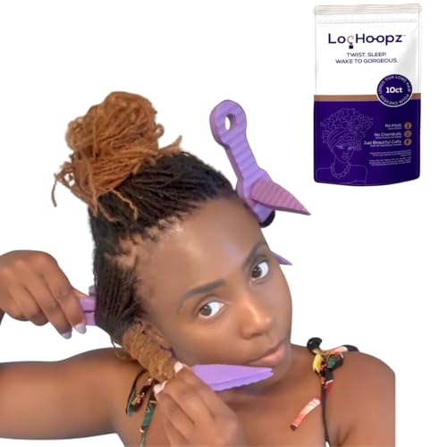 Loc Hoopz – 10 Long Hair Foam Curling Loops for