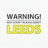 Dressdown Warning May Start Talking About Leeds - Mens Contrast Ringer T-Shirt - White/Black - XL #1