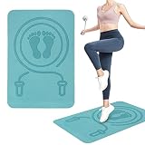 ❣ Absorción de impactos amortiguadores, reducción de ruido y reducción de ruido: el cojín está hecho de material TPE suave y de alta elasticidad, para aliviar el impacto de sus pies, amortiguar eficazmente el impacto, proteger las articulaciones mientras reduce el ruido y el ruido, y hacer no molestar a los demás durante el ejercicio.