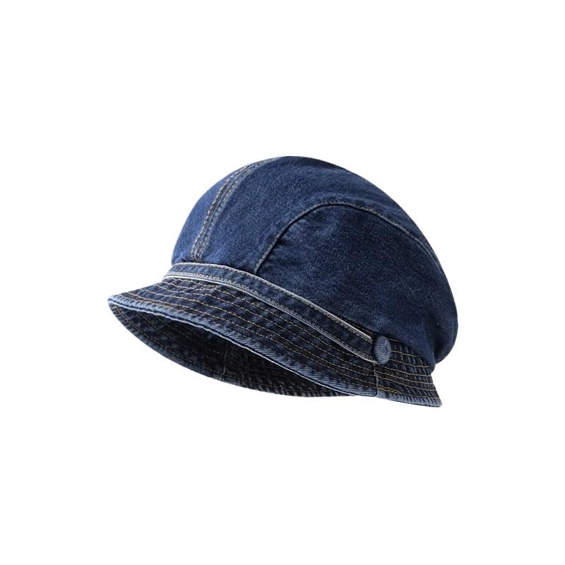 Sombrero denim británico de ala corta para mujer miniatura 1