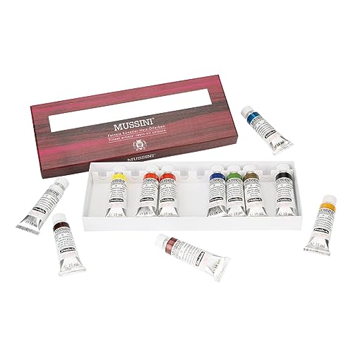 Schmincke - MUSSINI najdelikatniejsze farby olejne z ?ywicy, zestaw kartonowy, 12 x 15 ml, 70 012 097