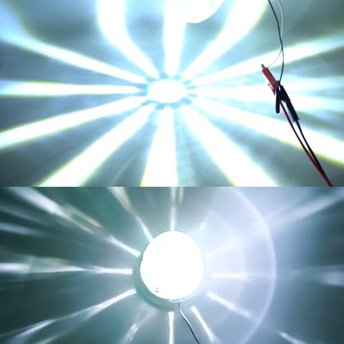 Image of 2PCS White Watermelon Lights, Clear Lens LED Side Marker Turn Signal Lights, Watermelon-Shaped Side Marker Tail Top Cap Roof Lights for Trailer Truck Semi-trailer Heavy-duty Truck Bus Van