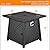 Yaheetech 28in Propane Fire Pit Gas Fire Pit Table with Lid and Iron Tabletop for Outdoor, Patio, Garden and Camping, 50,000 BTU with Lava Rocks, Heavy Duty 2 in 1 Square Firepit Table for Party