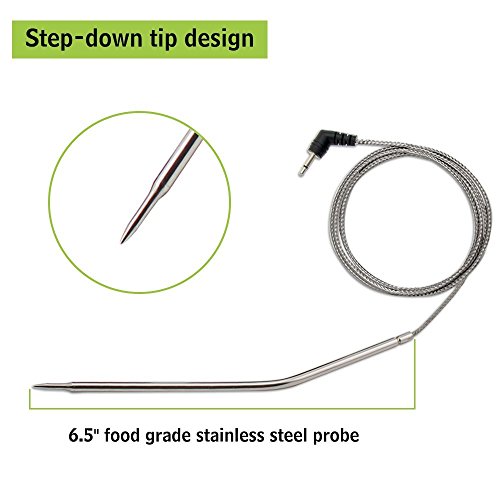 Ebasics Meat Thermometer Replacement Probe Compatible With Thermopro Tp25 Tp20 Tp07 Tp07S Tp08 Tp-08S Tp16 Tp-16S Tp17 Tp04 Tp09B Tp09 Tp06S Tp06, Famili Mt004, Fit Listed Models Only #TOP1