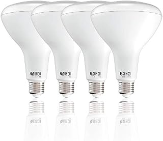 Sunco Lighting 4 Pack BR40 LED Bulb, 17W=100W, Dimmable, 2700K Soft White, E26