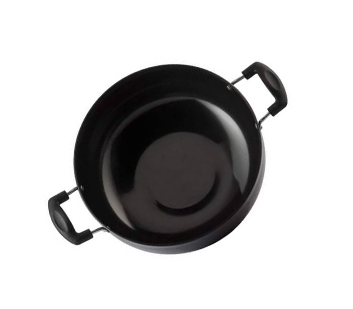 Hindalco Kadhai poêle à induction en aluminium noir 13 cm pour cuisine