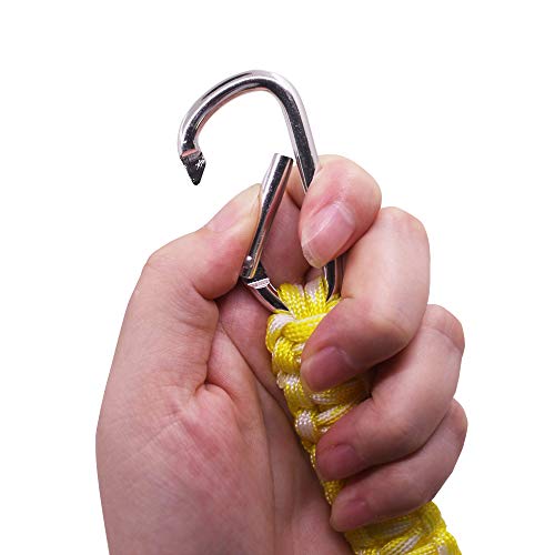 Dakuan 6 Pack Different Colors Paracord Keychain Carabiner, Military Braided Lanyard Keychain For Outdoor Survival, Camping, Hiking, Hunting, Fishing #TOP2