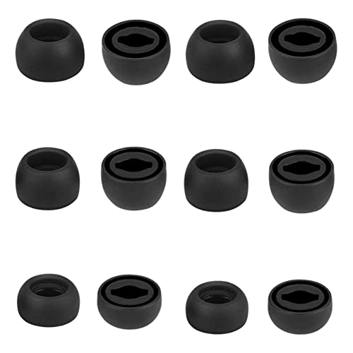 Cyadci 6 Pairs Silicone Ear Tips For Galaxy Buds Pro,Earbud Tips Compatible With Samsung Galaxy Buds Pro Sm-R190 Black S/M/L cover